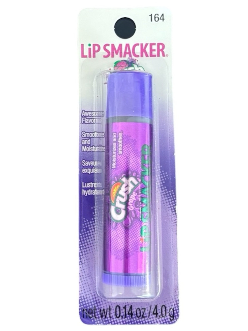 Vintage Bonne Bell LIP SMACKER Grape Y2K RARE NEW SEALED Bubble Font Purple